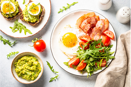 Healthy breakfast or lunch. Becon, a Food & Drink Photo by Nadia-nb