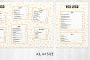 Menu set and patterns, a Brochure Template by Hellgram (Thumbnail 3 of 7)