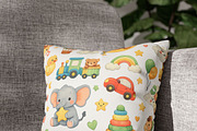 Cute Kids Seamless Pattern, a Pattern Graphic by elfy creative (Thumbnail 4 of 7)