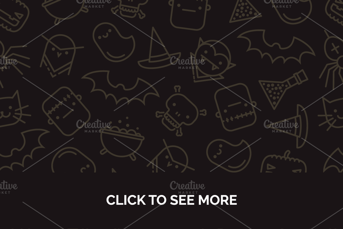 Halloween Icons, an Outline Icon by chewkotski (Photo 3 of 3)
