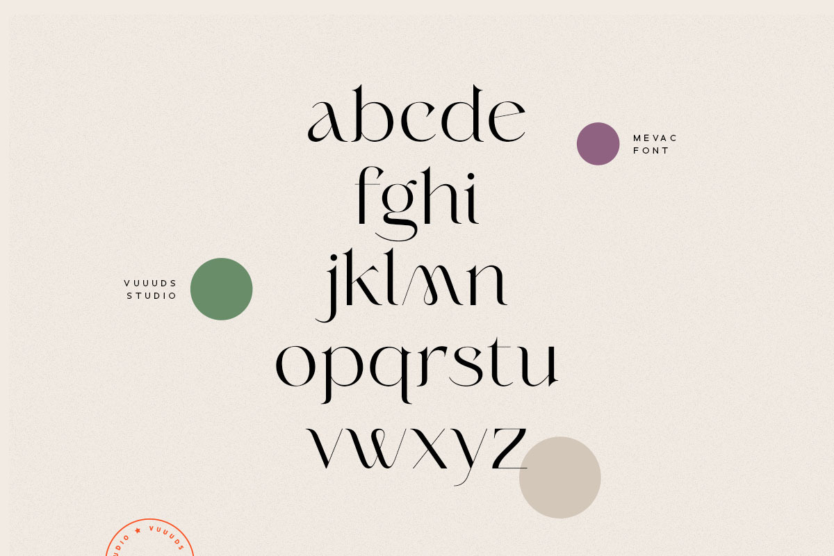 Mevac Font, a Serif Font by vuuuds (Photo 4 of 10)