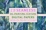 20 Seamless Oil Painting Patterns, a Pattern Graphic by Nordic Design (Thumbnail 1 of 9)