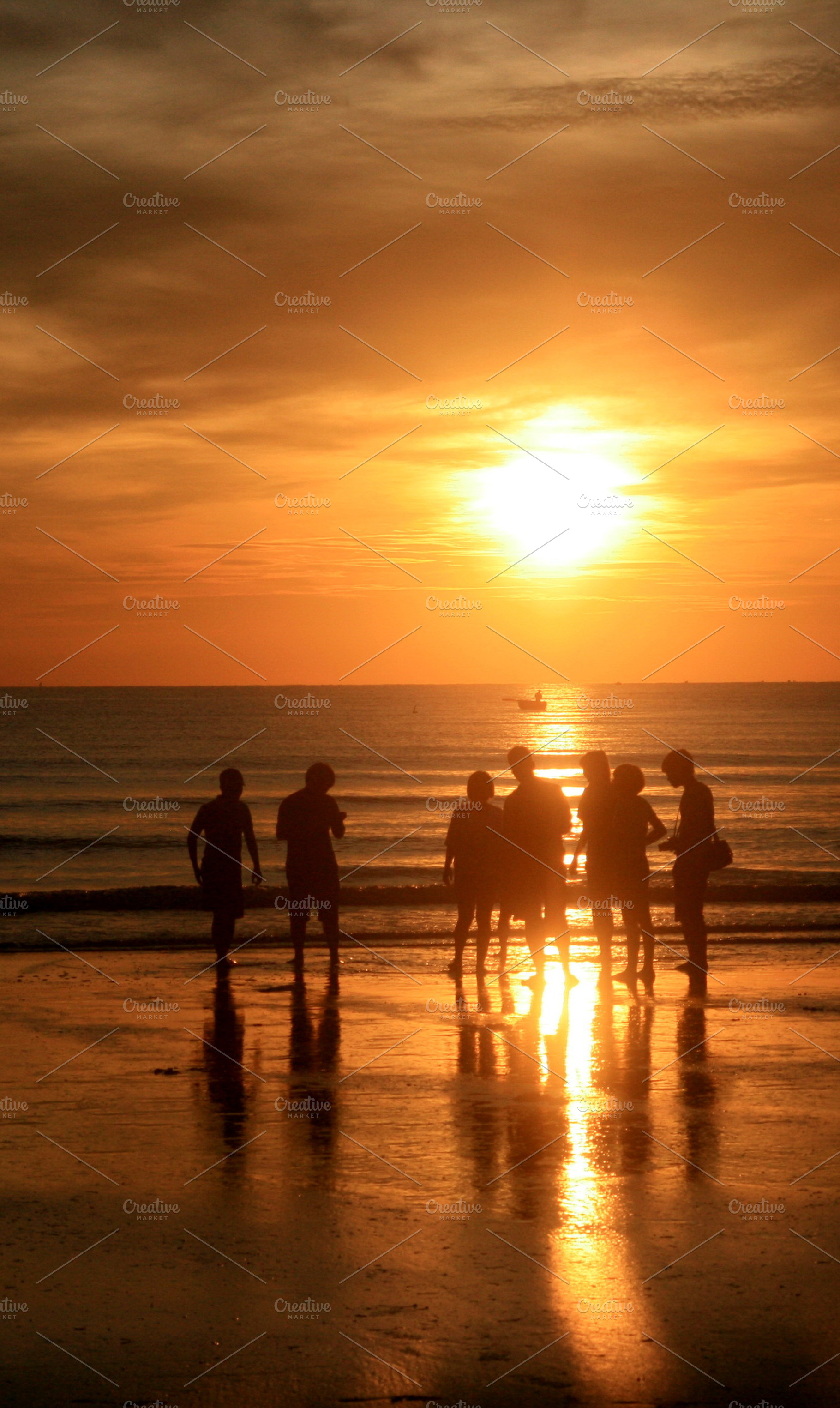 Beautiful sea dawn featuring sea, dawn, and sea dawn, a Person Photo by EngoCreative.com