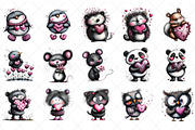 Love Woodland Animals Valentine PNG, an Illustration by SinaCreation (Thumbnail 2 of 7)