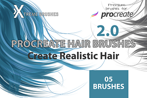 Procreate Hair Brushes 2.0