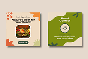 Healthy Food Social Media Template, a Social Media Template by MightyDesign (Thumbnail 5 of 8)