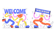 5 Welcome Vector Illustration, an Object Illustration by denayunebgt (Thumbnail 3 of 3)