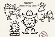 Cowboy Cookie SVG Clipart | Western, a Graphic by TanchaArt (Thumbnail 1 of 10)