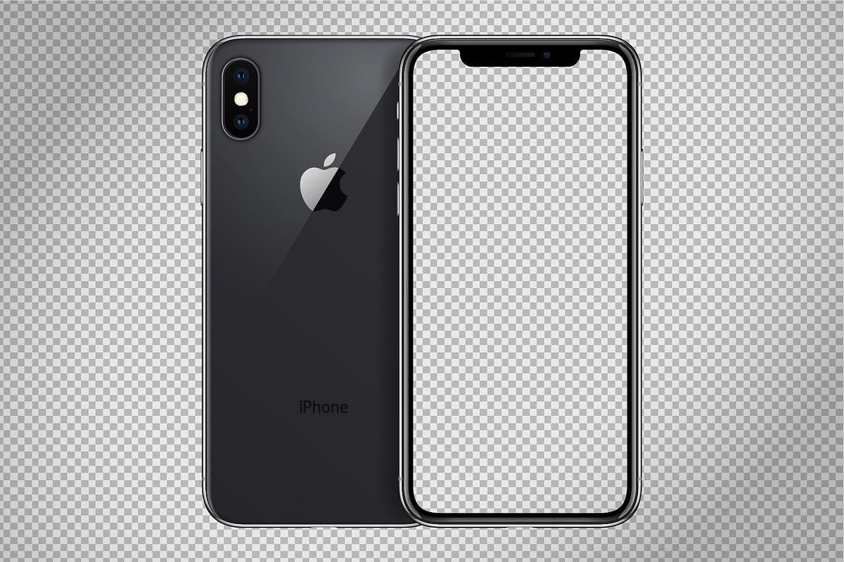 Apple iPhone X mockups (PSD+AI), an iPhone Mockup by voin_Sveta (Photo 5 of 8)