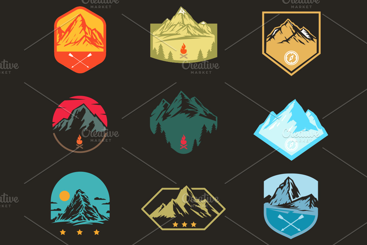 Mountain badges., an Object Graphic by CGterminal (Photo 4 of 5)