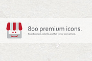 800 Premium Vector Icons, an Icon by thebeast (Thumbnail 1 of 5)