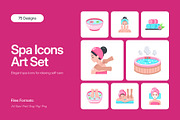 75 Spa & Wellness Flat Icons, an Emoji Icon by Prosymbols (Thumbnail 1 of 10)
