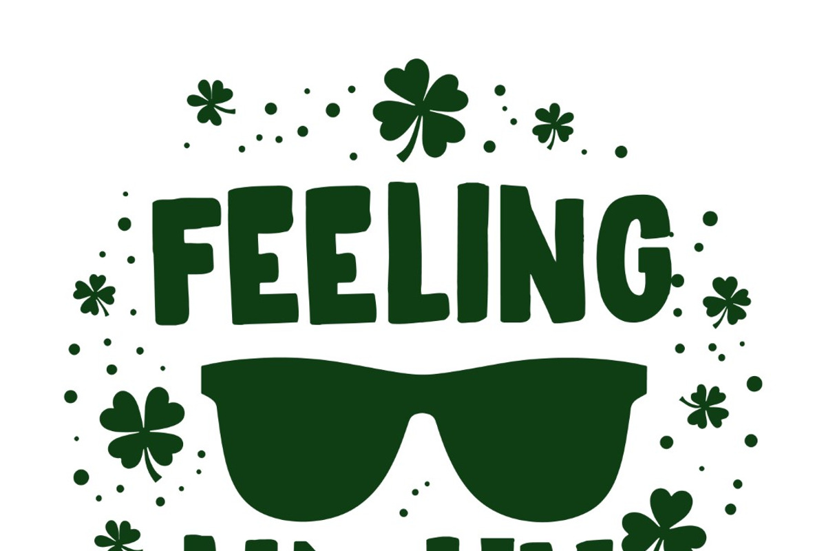Feeling Lucky Typography design, a Background Graphic by RAHMAT (Photo 4 of 4)
