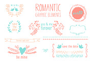 Romantic graphic elements in vector, an Illustration by totokumi (Thumbnail 1 of 2)