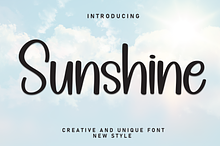 Sunshine | Script Font