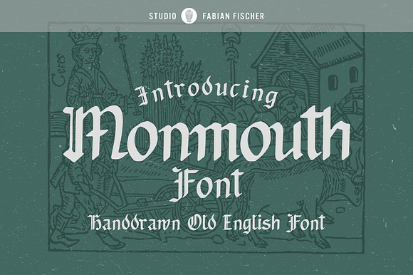 Monmouth Font - Handdrawn preview 7