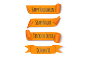 Halloween Ribbons, a Decorative Illustration by Vector Market (Thumbnail 2 of 2)