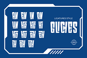 Gliches - Display Condensed Font, a Sans Serif Font by RagamKata (Thumbnail 10 of 10)