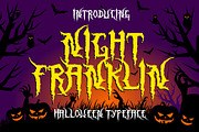 Night Franklin - Halloween Font, a Font by figuree studio (Thumbnail 1 of 7)