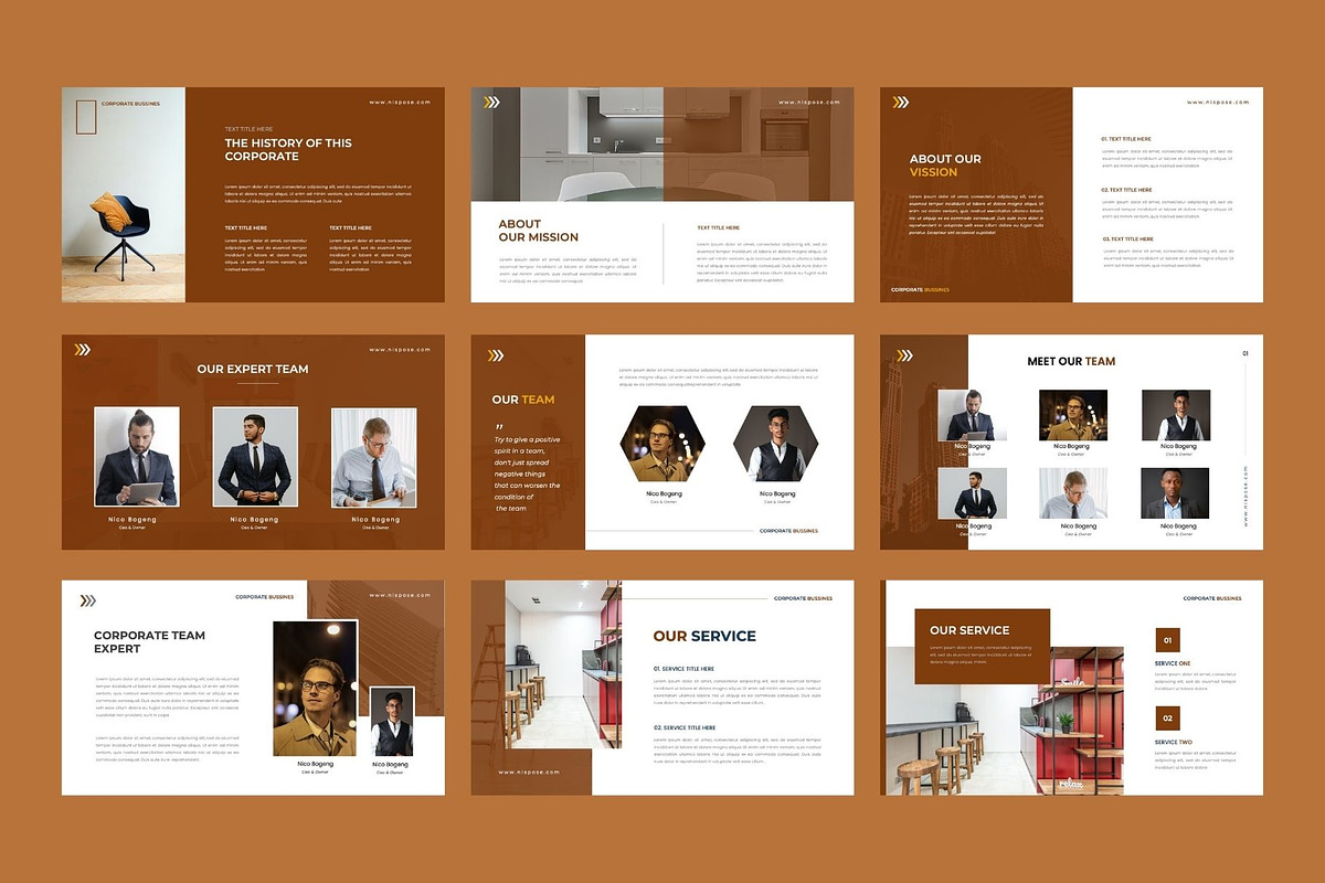 NISPOSE Business Google Slides, a Presentation Template by Rizki Herdian (Photo 3 of 5)