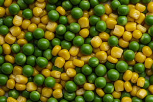 Mixed green peas and yellow corn, a Food & Drink Photo by professorinc