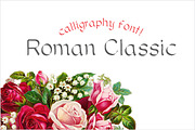 Roman Classic, a Script Font by Fonts & Printables (Thumbnail 1 of 3)