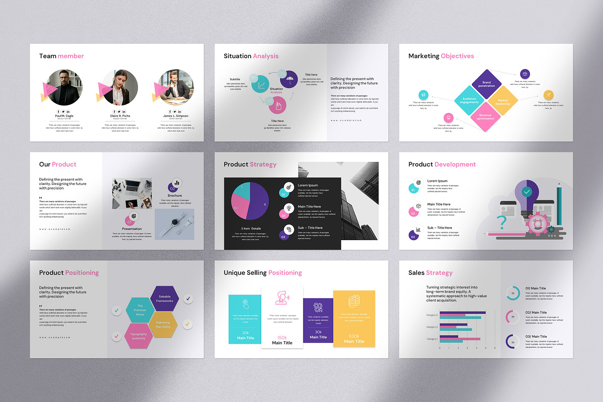 Marketing Plan Presentation Template, a Presentation Template by Slide_Genius1 (Photo 7 of 9)