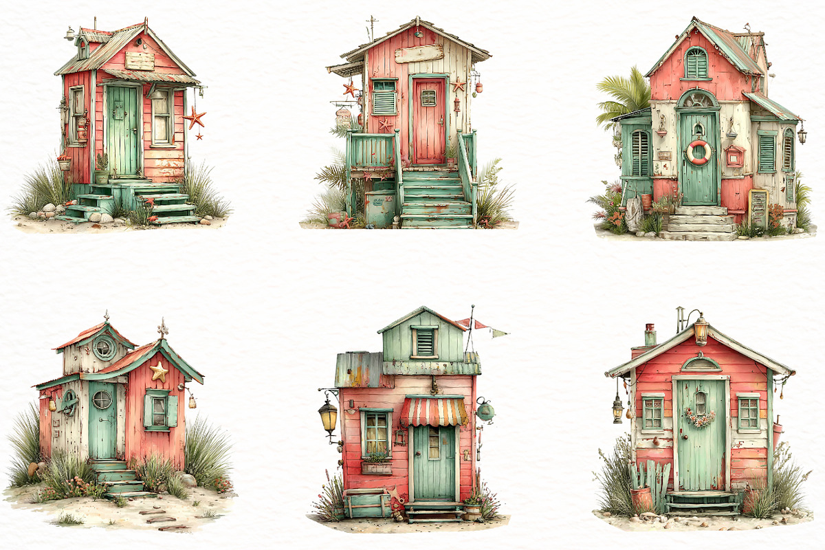 Watercolor Boho Summer Clipart, an Illustration by Designworld (Photo 5 of 8)