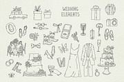 Hand Drawn 186 Wedding elements, an Outline Icon by Sasha Mitkalova (Thumbnail 3 of 10)