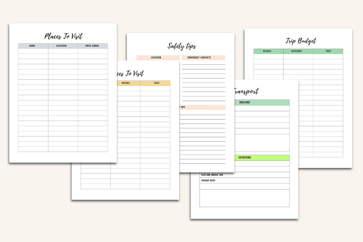 2026–2027 Travel Journal, a Stationery Template by Designmela01 (Photo 2 of 11)