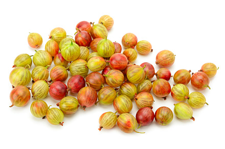 Big ripe gooseberries isolated on a white, a Food & Drink Photo by Serg64
