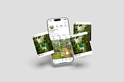 Instagram social media mockup, an iPhone Mockup by Pikachudesign (Thumbnail 5 of 5)