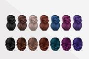 70 Hand Drawn Women's Hair Bundle, an Illustration by Type Maven (Thumbnail 3 of 7)