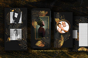 Black & Gold Tropical Leaves, an Object Graphic by Kate Galunga Artstore (Thumbnail 3 of 5)