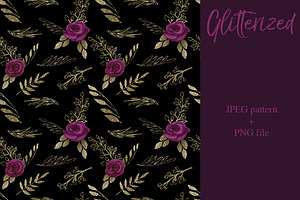 SALE GLITTERIZED Clipart & Patterns6