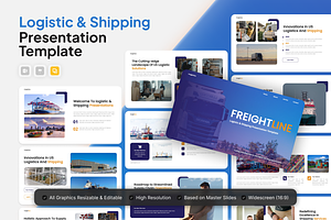 Logistic & Shipping Google Slide, a Presentation Template by Annora Studio