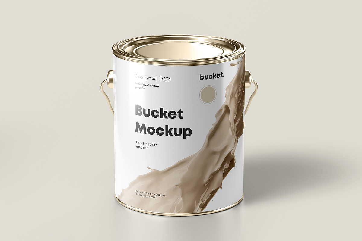 Paint Bucket Mock-up, a Cups & Container Mockup by Yogurt86 (Photo 5 of 13)