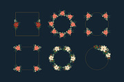Poinsettia Christmas Frames, a Seasonal Illustration by moja doodle (Thumbnail 6 of 9)