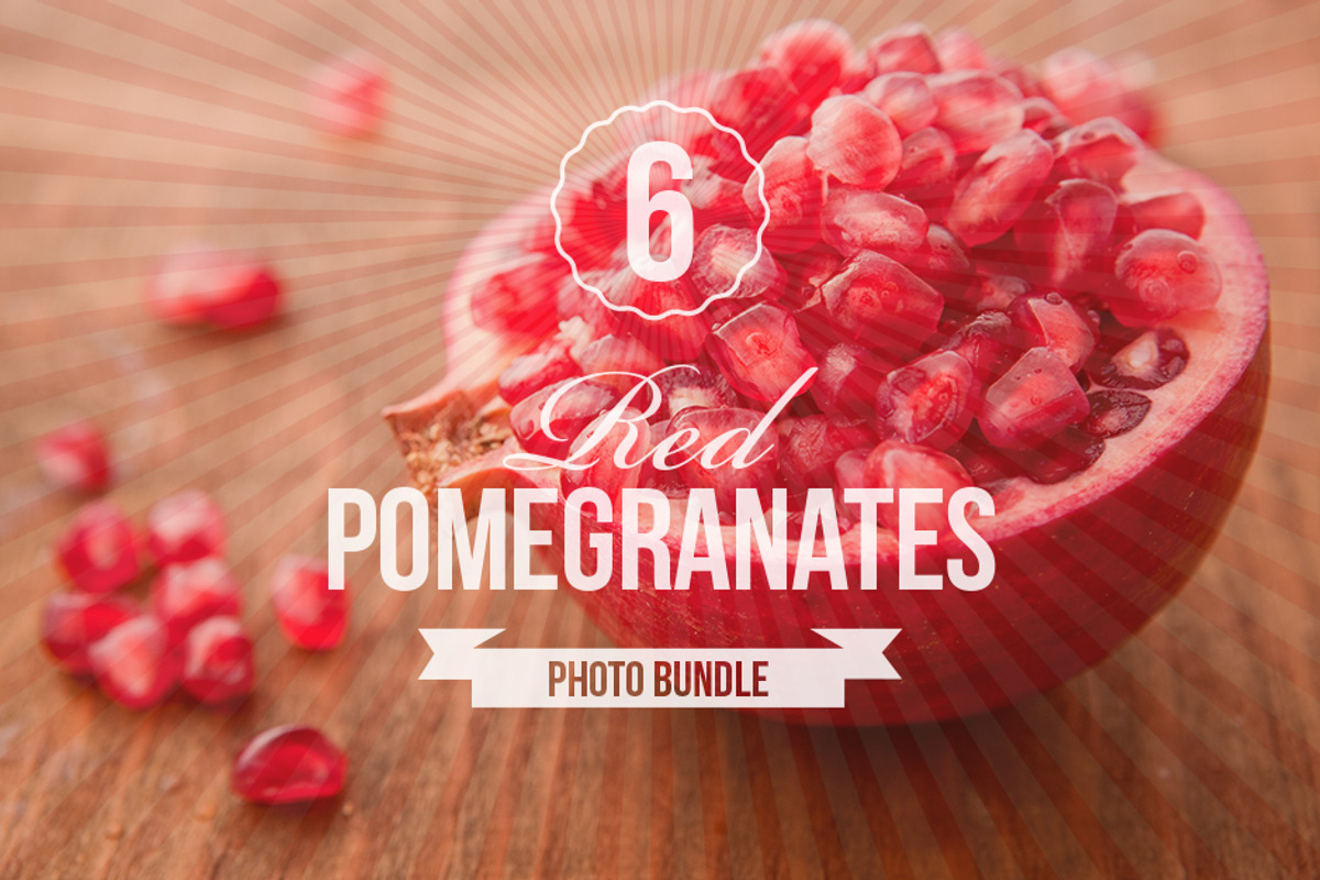 Red Pomegranates Photo Bundle of 6 preview 6