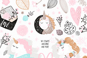 Unicorns and flowers, an Animal Illustration by tatiletters (Thumbnail 2 of 9)