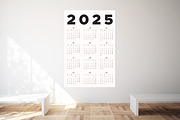 Minimalist Wall Calendar for 2025, a Templates & Theme by MMS Design Studio (Thumbnail 2 of 5)