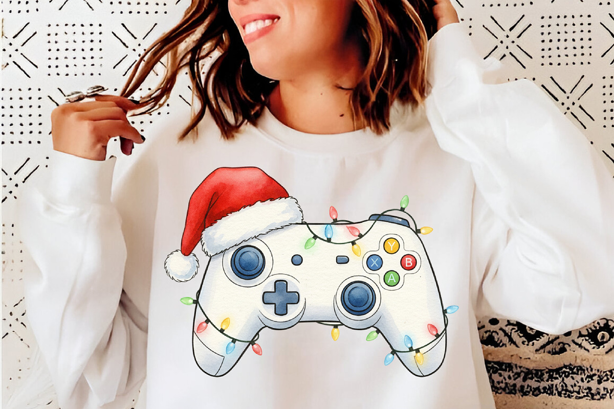 Video Game Controller Christmas PNG, an Illustration by SinaCreation (Photo 4 of 7)
