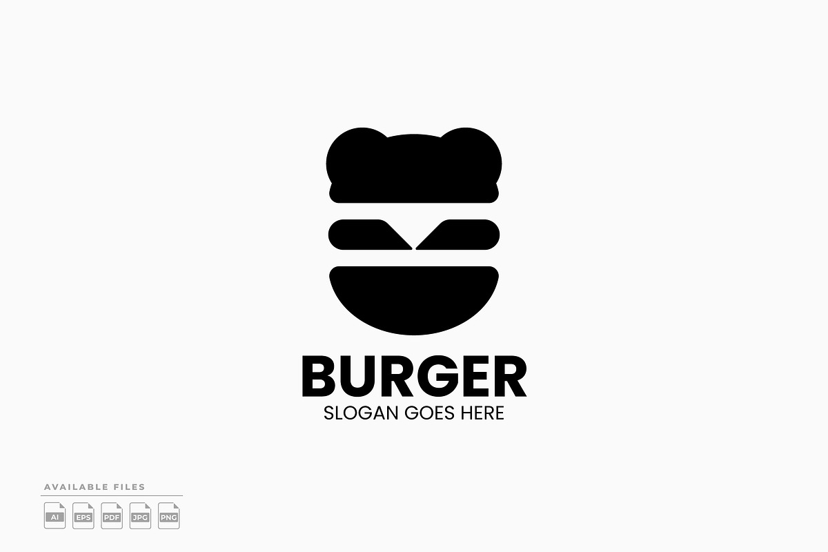 Panda Burger Logo, a Branding & Logo Template by Zeer Graphic
