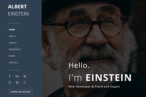 Bootstrap Resume, a Bootstrap Template by N_thirteen