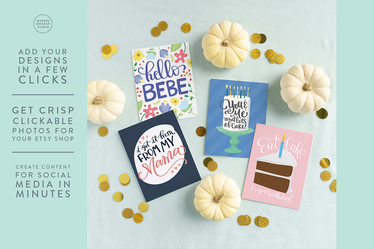 Instagram Greeting Card Mockup, a Product Mockup by Makers Mockup Studio (Photo 2 of 5)