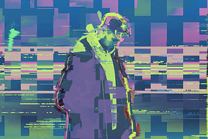 Twitch Glitch Photoshop Action