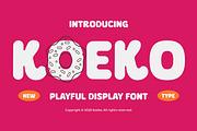 Koeko – Fun Display Font, a Font by Studio Moara (Thumbnail 1 of 7)
