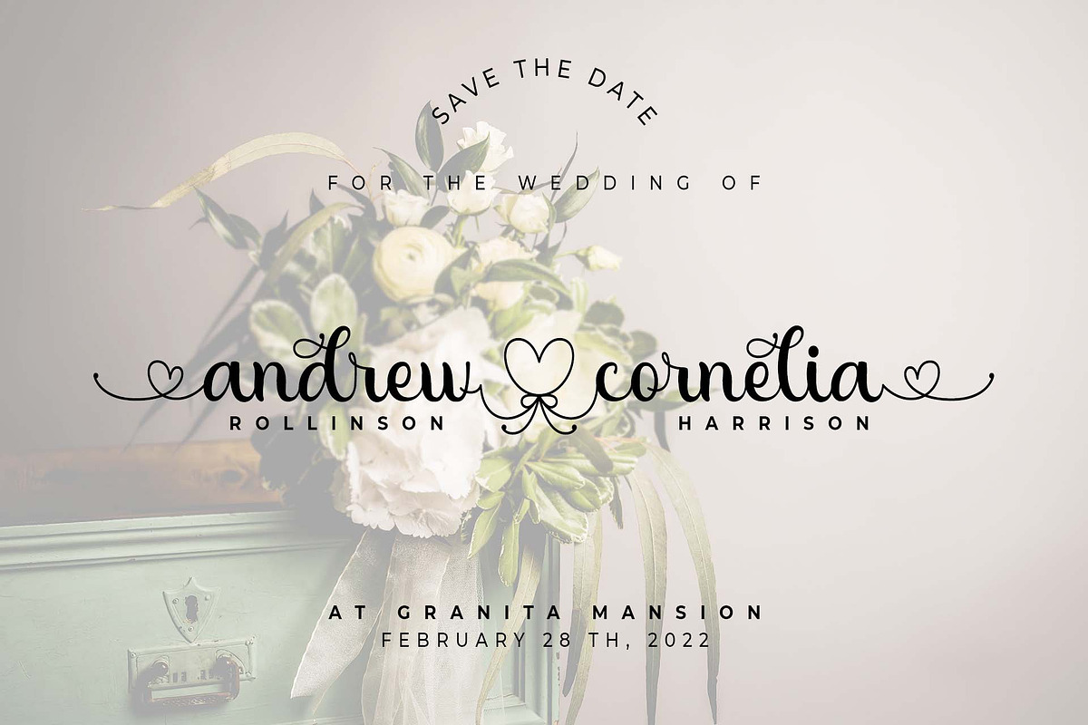 Donna Donnie - A Lovely Font, a Script Font by Doehantz Studio (Photo 4 of 8)