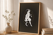 Capricorn Zodiac Wall Art, a Person Illustration by Vasya Kobelev (Thumbnail 2 of 7)