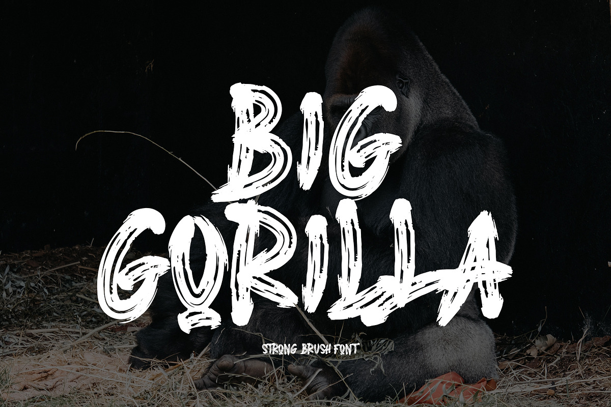 BIG GORILLA, a Blackletter Font by AMINMARIO (Photo 1 of 6)